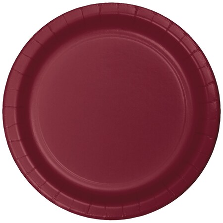 Touch Of Color Burgundy Red Banquet Plates, 10", 240PK 503122B